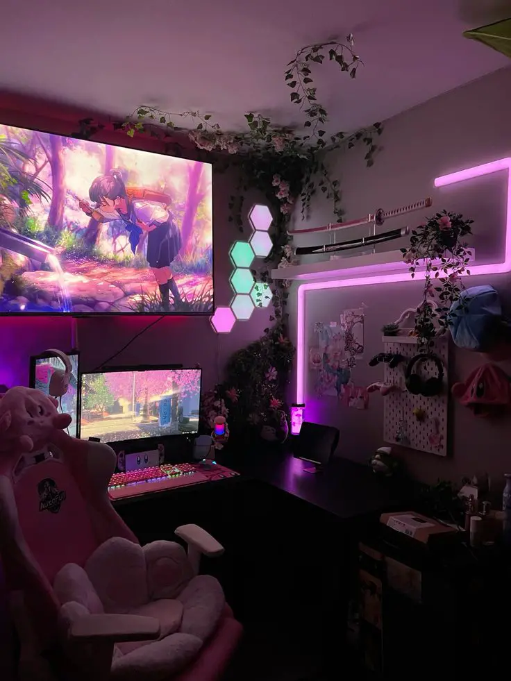 gaming room setup