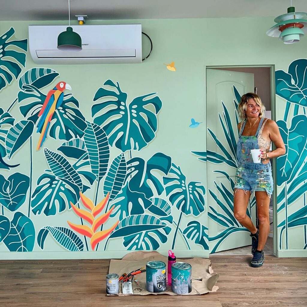 how to make your bedroom feel tropical for summer