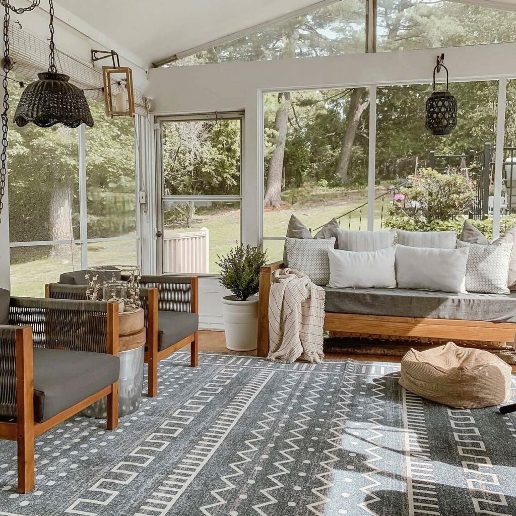 turn a patio into a sunroom